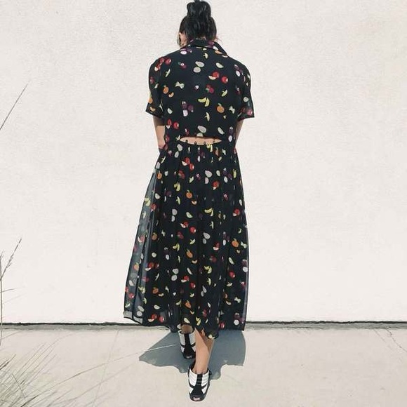 Sandy Liang Fruit Printed Dress - Picture 2 of 7